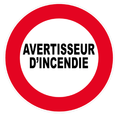 Panneau Avertisseur d’Incendie – Signal Sécurité – Conforme ISO 7010