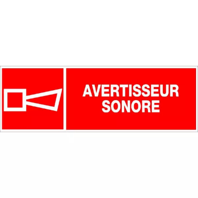 Panneau Avertisseur Sonore – Signalétique Sécurité – Résistant et Conforme Normes