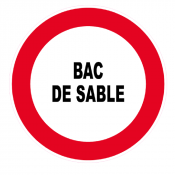 Panneau Bac de Sable – Signal Incendie – Conforme ISO 7010