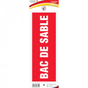 Panneau Bac de Sable – Signalétique Sécurité Incendie – Résistant et Conforme Normes
