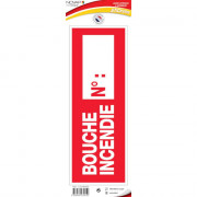 Panneau Bouche Incendie N° – Signalétique Sécurité Incendie – Résistant et Conforme Normes