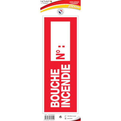 Panneau Bouche Incendie N° – Signalétique Sécurité Incendie – Résistant et Conforme Normes