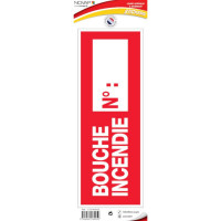 Panneau Bouche Incendie N° – Signalétique Sécurité Incendie – Résistant et Conforme Normes