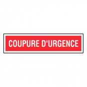 Panneau Coupure d’Urgence – Signalétique Sécurité Électrique – Résistant et Conforme Normes