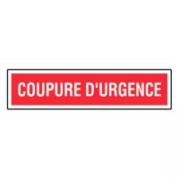 Panneau Coupure d’Urgence – Signalétique Sécurité Électrique – Résistant et Conforme Normes