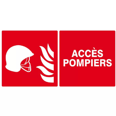 Panneau d’Accès Pompiers – Signal Incendie – Conforme ISO 7010