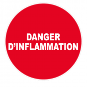 Panneau Danger d’Inflammation – Signal Risque Feu – Conforme ISO 7010