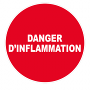 Panneau Danger d’Inflammation – Signal Risque Feu – Conforme ISO 7010