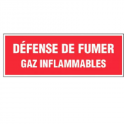 Panneau Défense de Fumer Gaz Inflammables – Signalétique Sécurité – Résistant et Conforme Normes