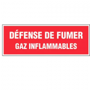 Panneau Défense de Fumer Gaz Inflammables – Signalétique Sécurité – Résistant et Conforme Normes