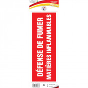 Panneau Défense de Fumer Matières Inflammables – Signalétique Sécurité Incendie – Résistant et Confo