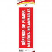 Panneau Défense de Fumer Matières Inflammables – Signalétique Sécurité Incendie – Résistant et Confo