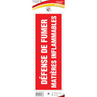 Panneau Défense de Fumer Matières Inflammables – Signalétique Sécurité Incendie – Résistant et Confo