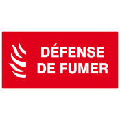 Panneau Défense de Fumer – Signalétique Interdiction Incendie – Conforme ISO 7010 et Du