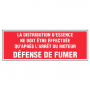 Panneau Distribution d’Essence Après Arrêt du Moteur – Défense de Fumer – Signalétique Sécurité Conf