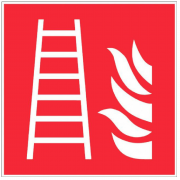 Panneau Échelle d’Incendie – Signalisation Sécurité Feu – ISO 7010
