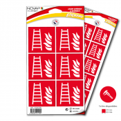Panneau Échelle Incendie – Signal Sécurité – Conforme ISO 7010