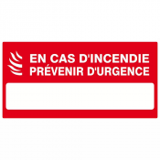 Panneau En Cas d’Incendie Prévenir d’Urgence – Signalétique Sécurité – Conforme ISO 7010