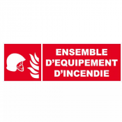 Panneau Ensemble d’Équipement d’Incendie – Signalétique Sécurité – Résistant et Conforme Normes