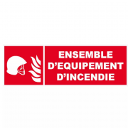 Panneau Ensemble d’Équipement d’Incendie – Signalétique Sécurité – Résistant et Conforme Normes