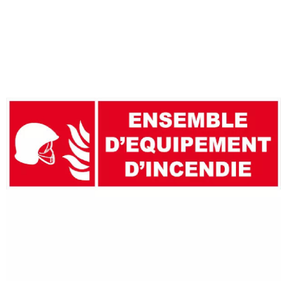 Panneau Ensemble d’Équipement d’Incendie – Signalétique Sécurité – Résistant et Conforme Normes