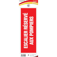 Panneau Escalier Réservé aux Pompiers – Signalétique Sécurité – Résistant et Conforme Panneau Escalier Réservé aux Pompiers – Signalétique Sécurité – Résistant et Conforme