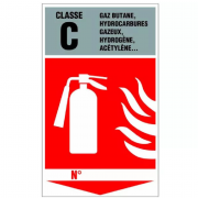 Panneau Extincteur Classe C – Signalétique Sécurité Incendie – Durable et Conforme Normes