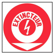 Panneau Extincteur Feu d’Origine Électrique – Signalétique ISO 7010