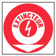 Panneau Extincteur Feu d’Origine Électrique – Signalétique ISO 7010