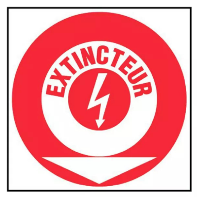 Panneau Extincteur Feu d’Origine Électrique – Signalétique ISO 7010