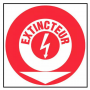 Panneau Extincteur Feu d’Origine Électrique – Signalétique ISO 7010