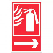 Panneau Extincteur Flèche à Droite – Signalétique Sécurité ISO 7010