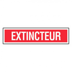 Panneau extincteur (texte)