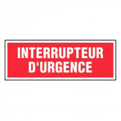 Panneau Interrupteur d’Urgence – Signalétique Sécurité Industrielle – Résistant et Conforme Normes