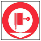 Panneau Lance d’Incendie + Flèche Directionnelle – Signalétique ISO 7010
