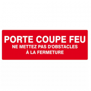 Panneau Porte Coupe-Feu – Signal Sécurité Incendie Conforme ISO 7010