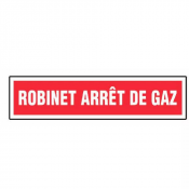 Panneau Robinet Arrêt de Gaz – Signalétique Sécurité – Résistant et Conforme Normes