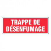 Panneau Trappe de Désenfumage – Signalétique Sécurité Incendie – Résistant et Conforme Normes