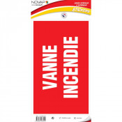 Panneau Vanne Incendie – Signalétique Sécurité Feu – Résistant et Conforme Normes