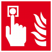 Point d’Alarme Incendie – Signal Sécurité – Conforme ISO 7010 et Résistant Intérieur/Extérieur