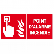Point d’Alarme Incendie – Signal Sécurité Conforme ISO 7010 – Haute Visibilité