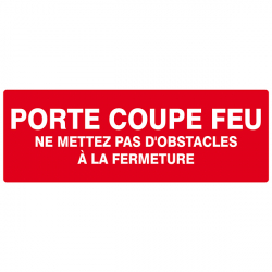 PORTE COUPE-FEU (+ teXte)
