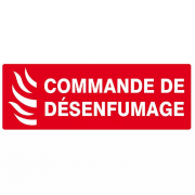 Signal Commande de Désenfumage – Signalétique Incendie – Conforme ISO 7010 et Durable