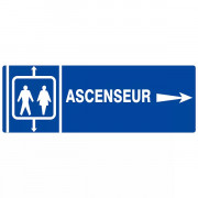 Panneau "Ascenseur" (flèche à droite)