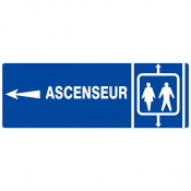 Panneau "Ascenseur" (flèche à gauche)
