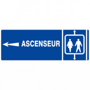 Panneau "Ascenseur" (flèche à gauche)