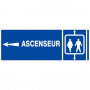 Panneau "Ascenseur" (flèche à gauche)