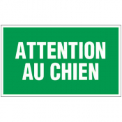 Panneau attention au chien