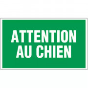 Panneau attention au chien