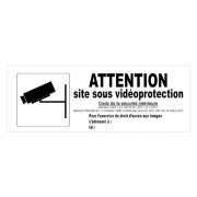 Panneau attention site sous vidéoprotection